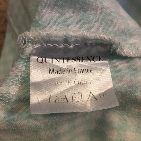 French Quintessence Elgantine Dress in Powder Blue Gingham Cotton - Picture 11 of 16